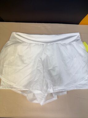 All in Motion White Layered Athletic Skort Shorts new 1X plus size white shorts